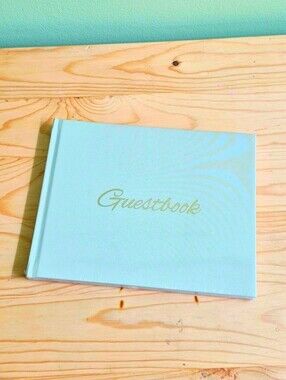 Mint Linen Wedding / Event Guest Book